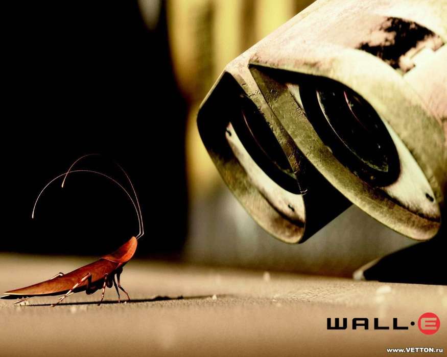 Cartoon, Insects, Robots, Wall-E