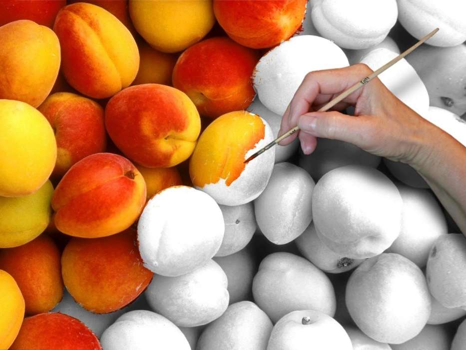 Fruits, Food, Art photo, Peaches