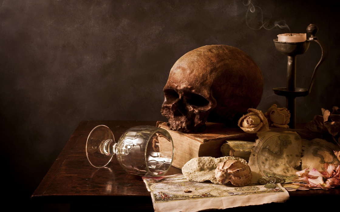Art photo, Still life, Objects, Skeletons, Death