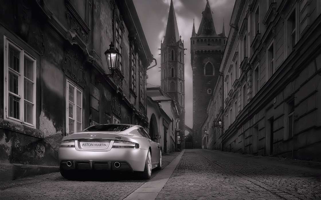 Transport, Auto, Streets, Aston Martin