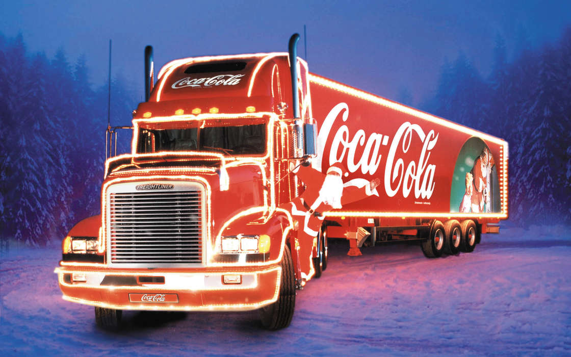 Auto, Brands, Trucks, Coca-cola, Transport, Winter