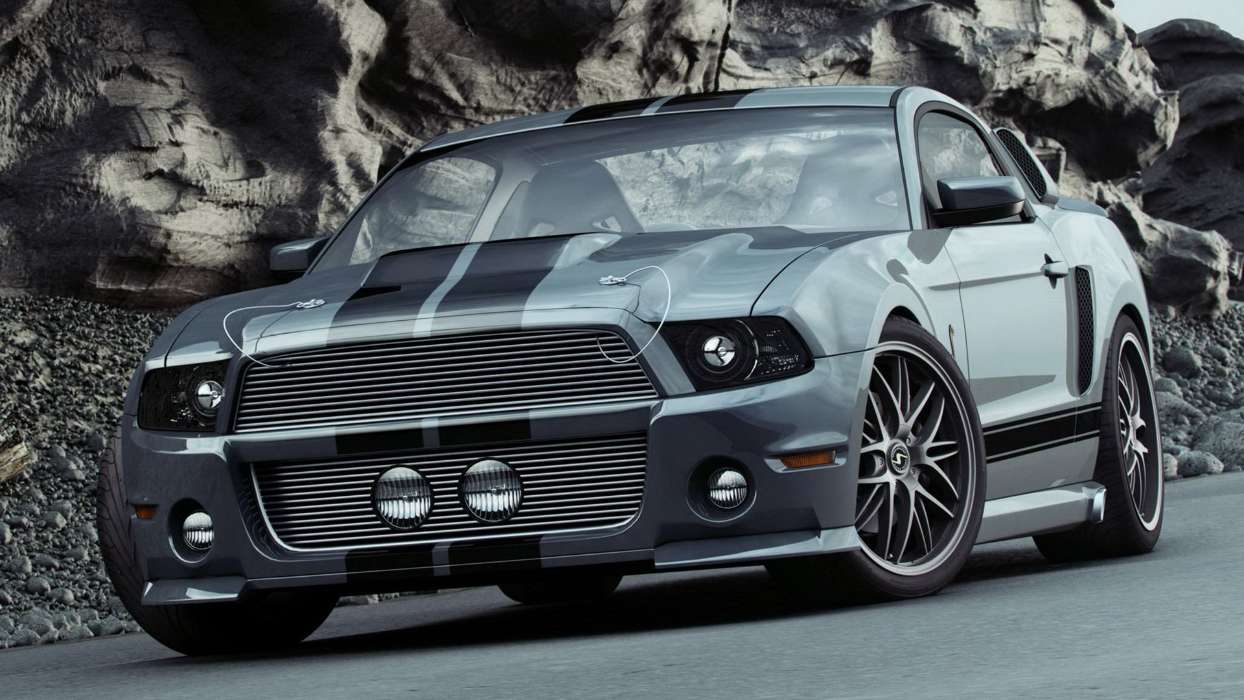 Auto, Mustang, Transport