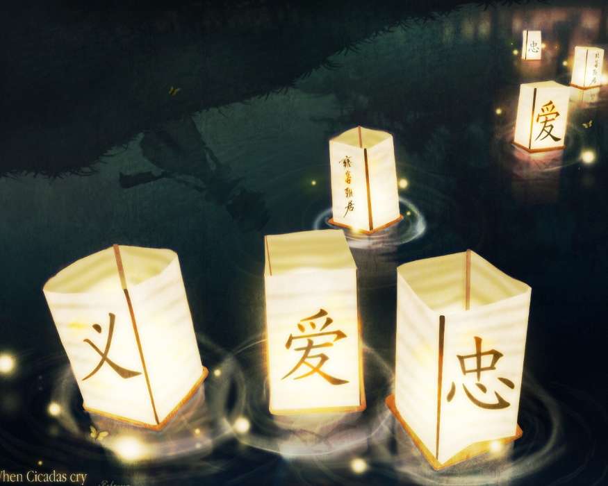 Asia, Objects, Landscape, Rivers, Candles