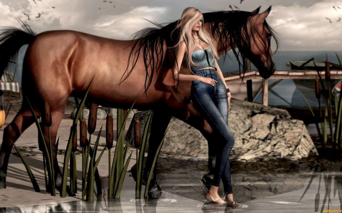 Girls, Horses, People, Pictures, Animals