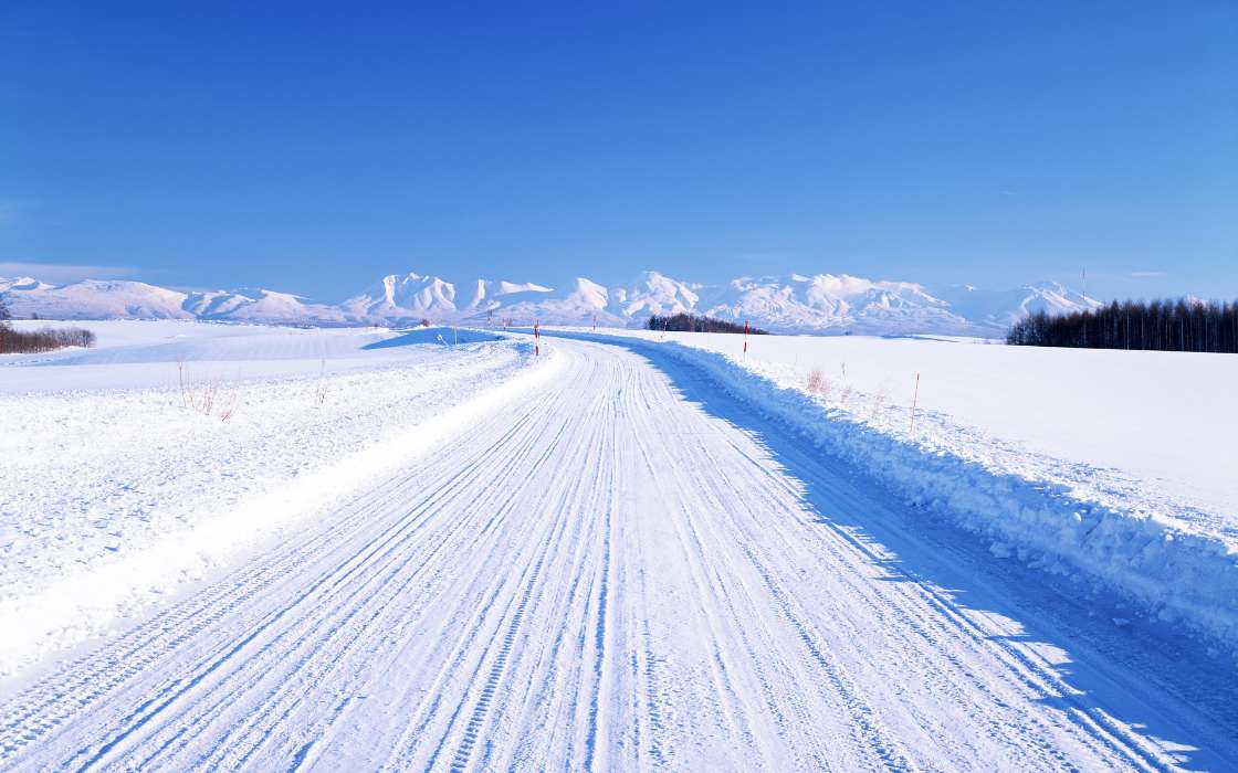 Roads,Landscape,Winter