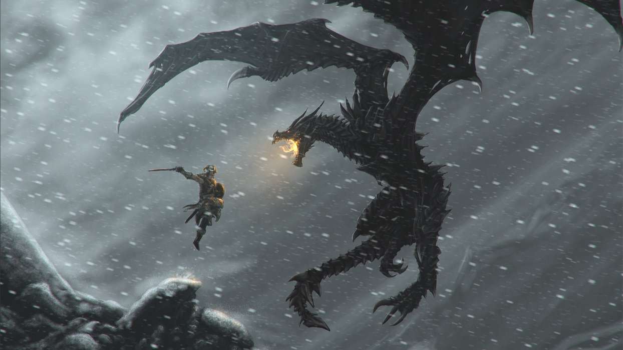 Dragons, Games, The Elder Scrolls