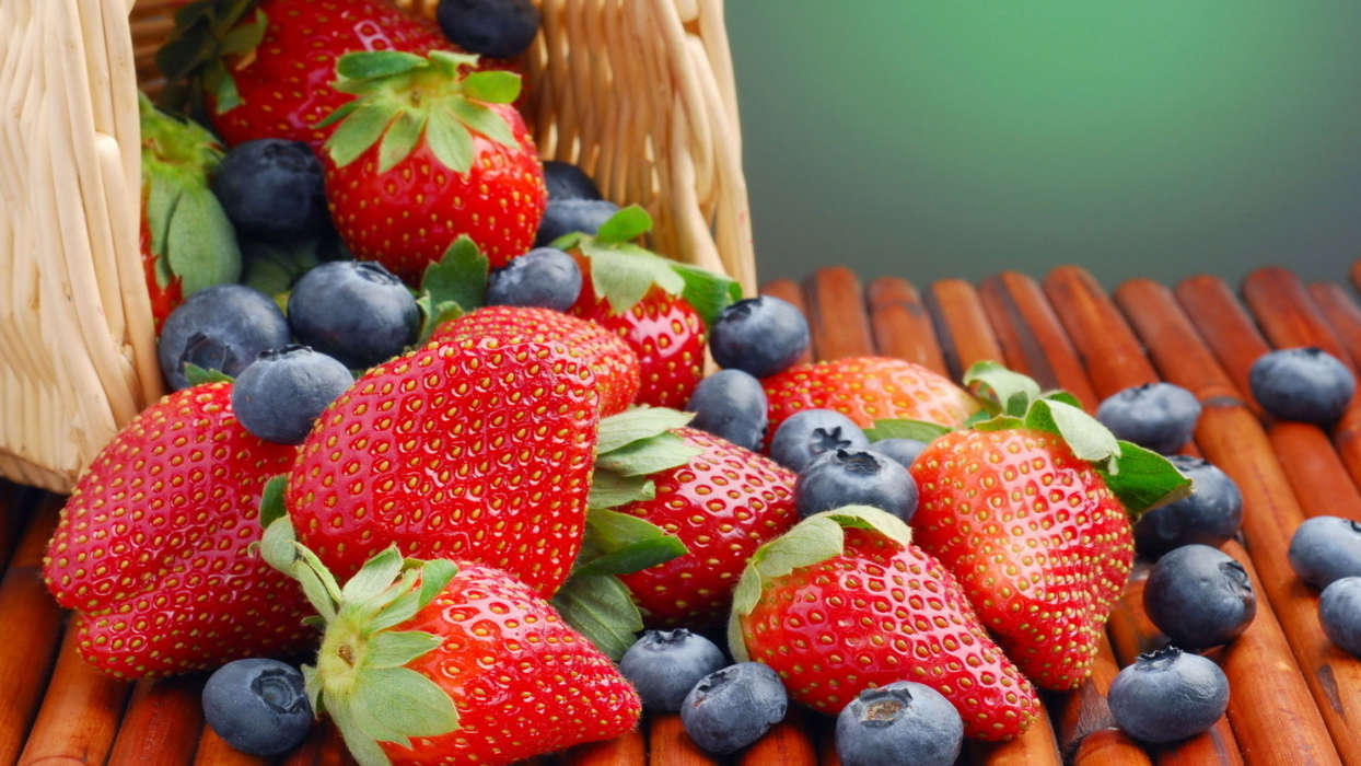 Food, Bilberries, Background, Fruits, Berries, Strawberry