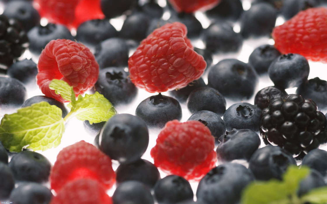 Food, Bilberries, Background, Fruits, Berries, Raspberry