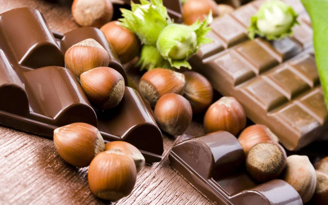 Food, Nuts, Chocolate