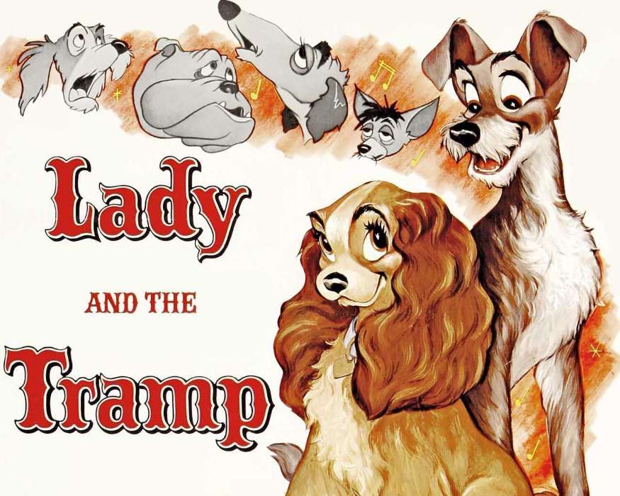 Lady and the Tramp, Cartoon, Dogs