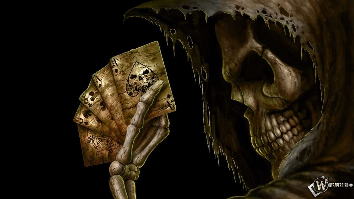 Fantasy, Cards, Skeletons, Death