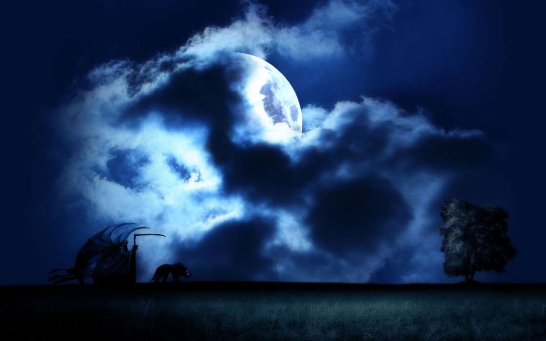 Fantasy, Moon, Night