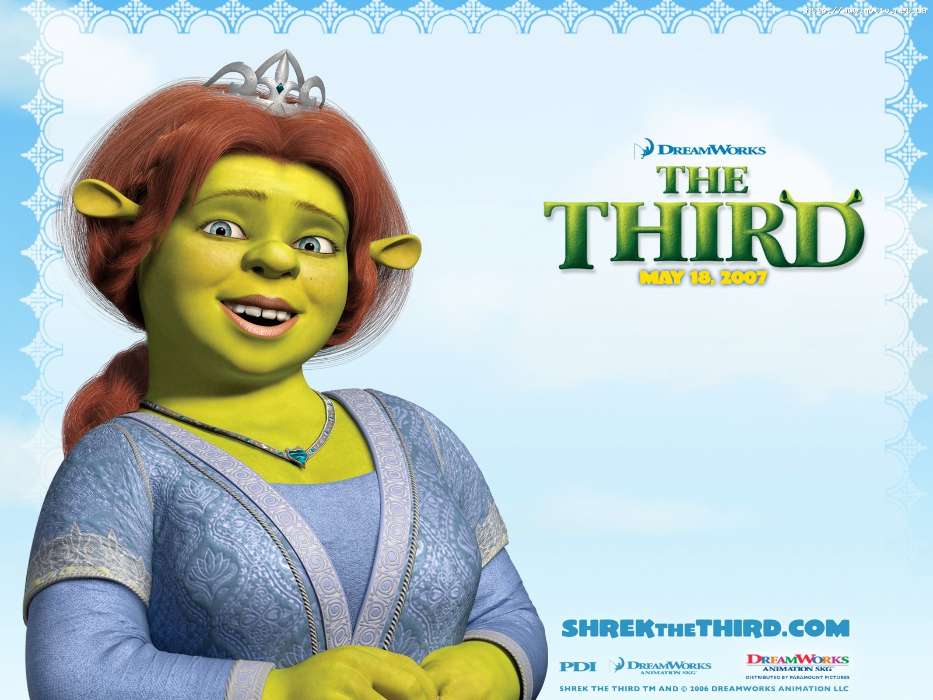 Cartoon, Shrek, Fiona