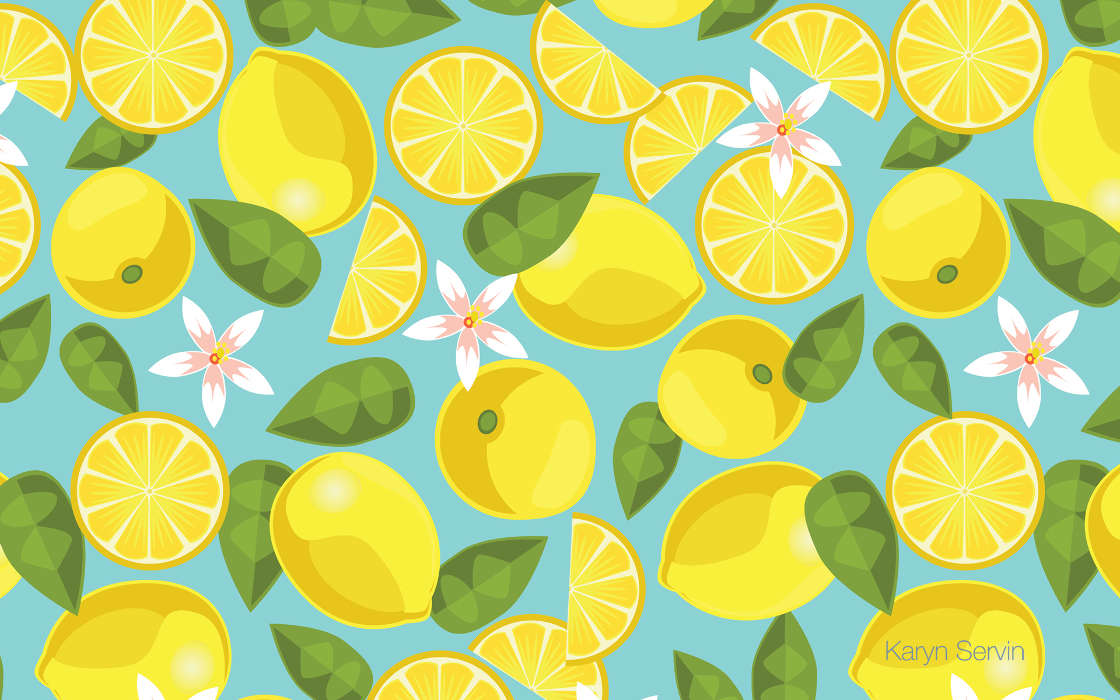 Background, Fruits, Lemons, Plants, Pictures