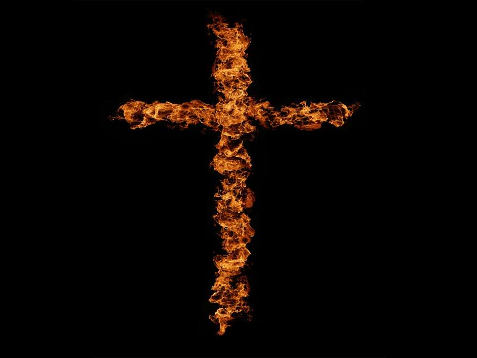 Backgrounds, Fire, Crosses