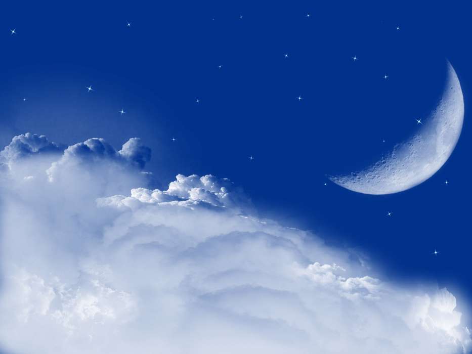 Background,Moon,Clouds