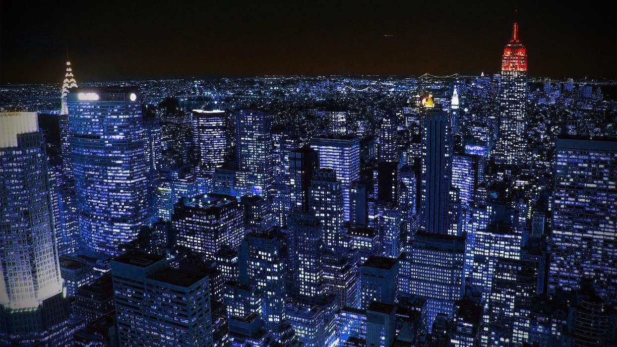 Cities, Night, Landscape