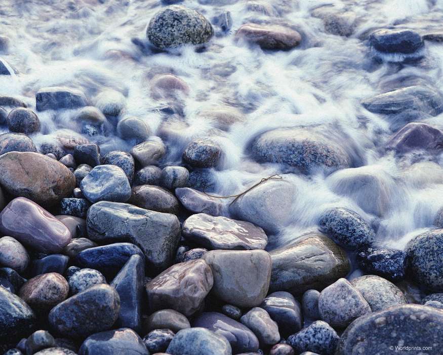 Water, Backgrounds, Stones