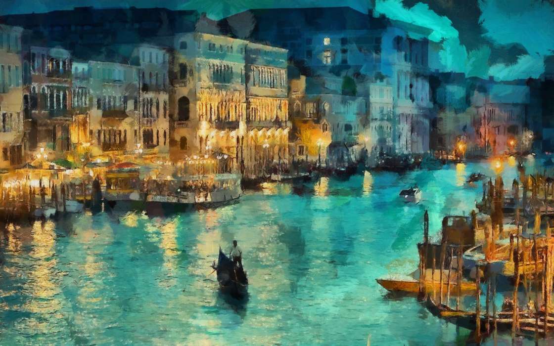 Boats, Landscape, Pictures, Venice, Water