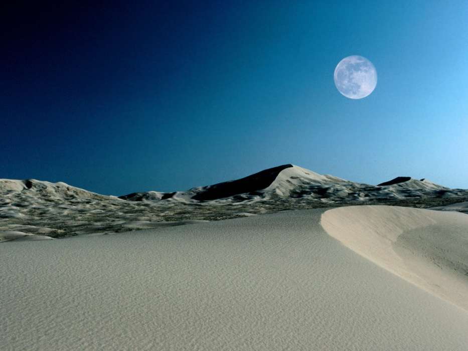 Moon,Landscape,Desert