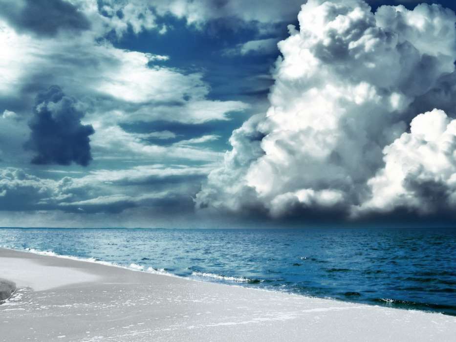 Sea,Clouds,Landscape