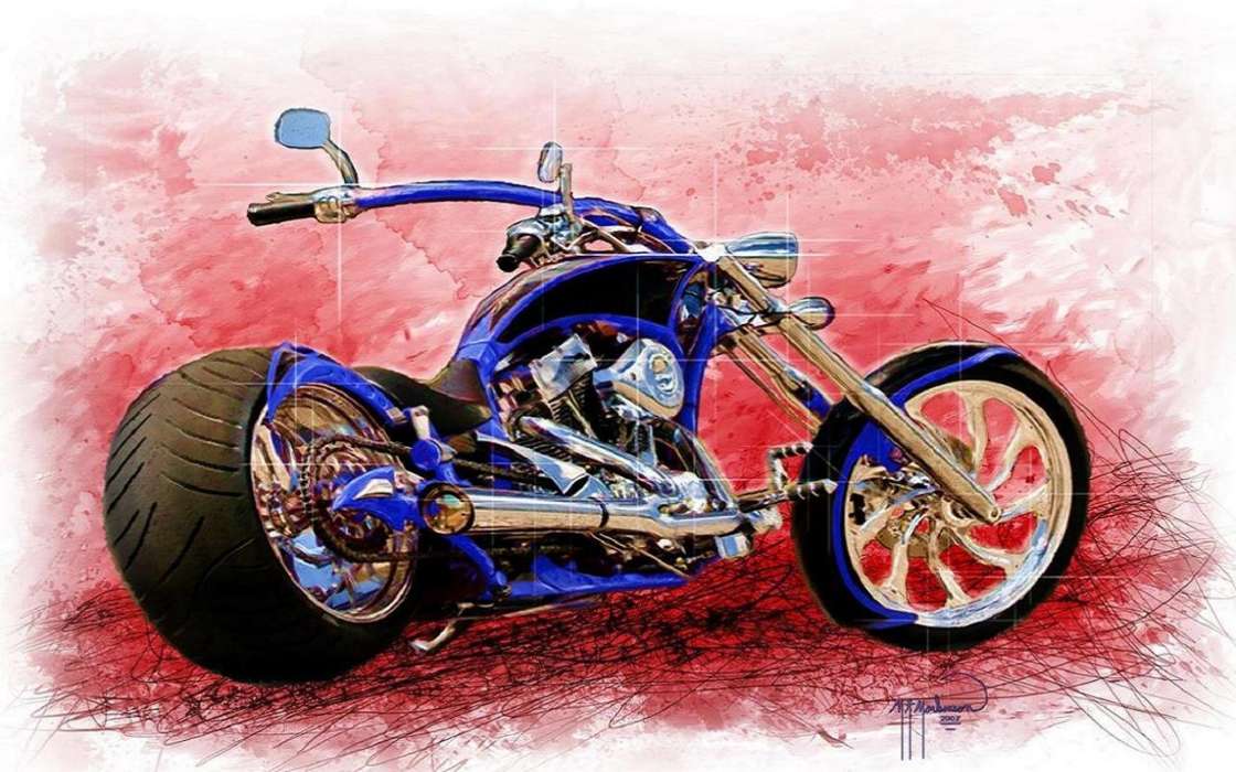 Transport, Motorcycles, Drawings