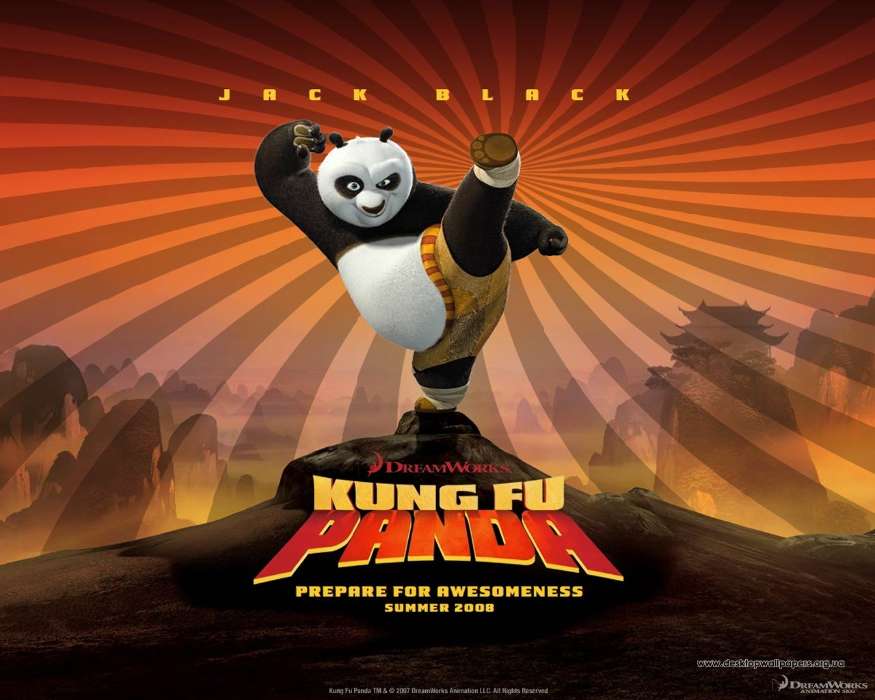 Cartoon, Panda Kung-Fu