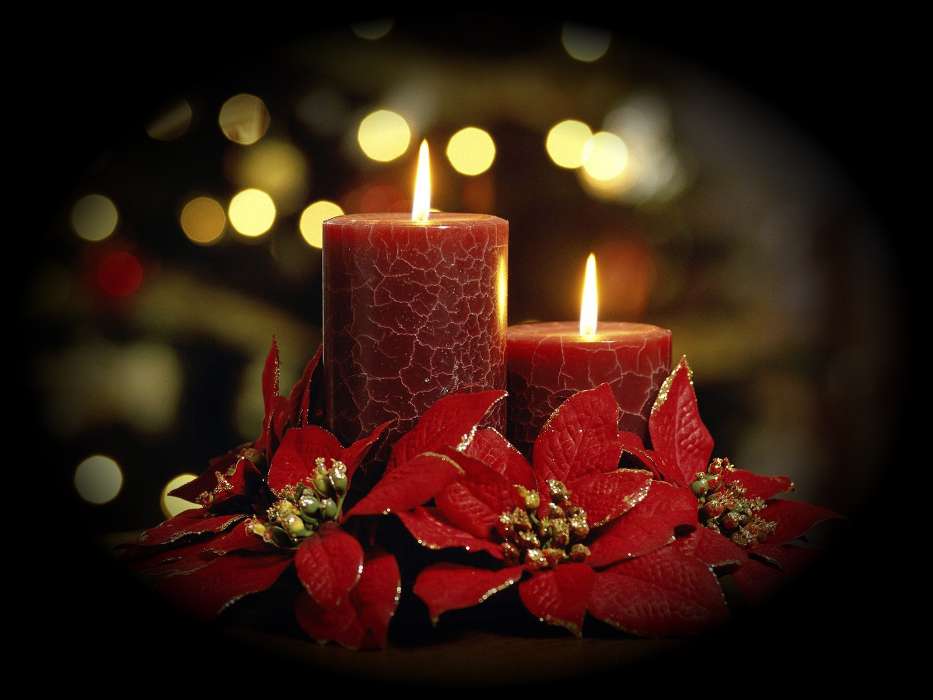 New Year, Objects, Holidays, Christmas, Xmas, Candles