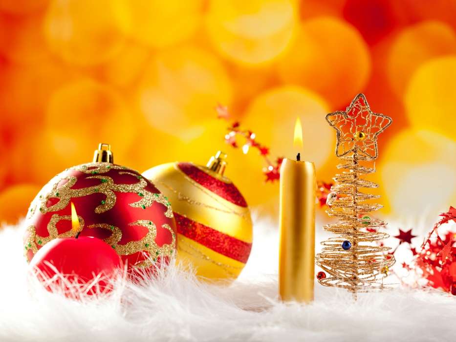 New Year, Holidays, Christmas, Xmas, Candles