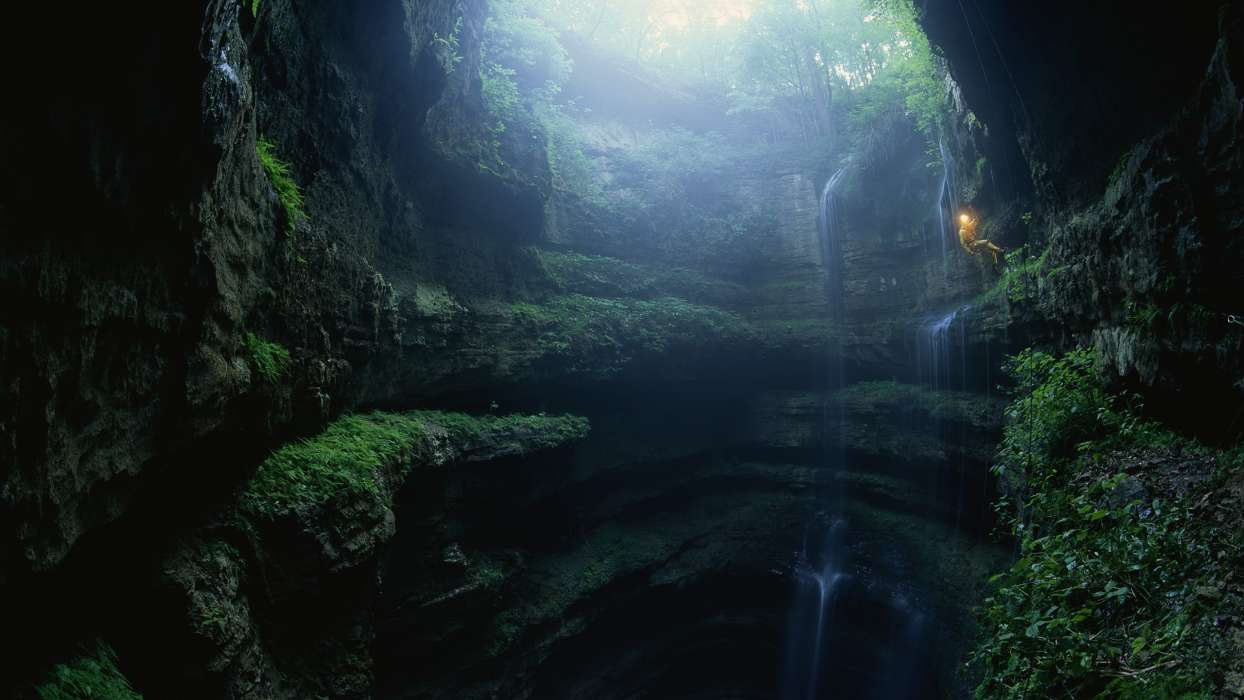 Landscape,Caves,Waterfalls