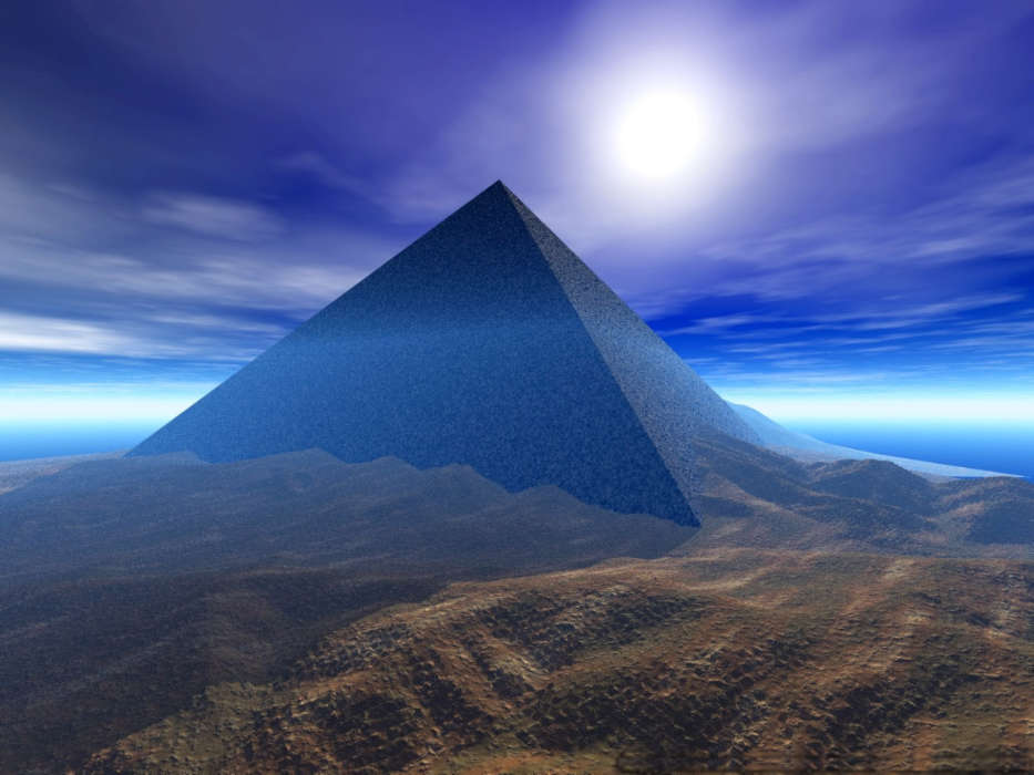 Landscape, Pyramids