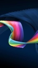 Scaricare immagine Abstraction, Backgrounds, Rainbow sul telefono gratis.