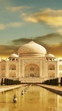 Scaricare immagine 480x800 Landscape, Architecture, Taj Mahal sul telefono gratis.