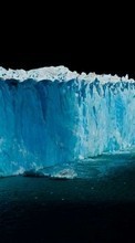 Scaricare immagine Icebergs, ice, Sea, Night, Landscape sul telefono gratis.