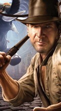 Scaricare immagine 360x640 Cinema, Games, Humans, Actors, Men, Drawings, Indiana Jones, Harrison Ford sul telefono gratis.