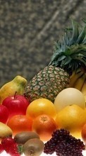 Pineapples, Bananas, Food, Background, Fruits per Sony Ericsson K700