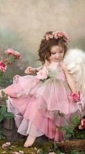 Scaricare immagine 800x480 Humans, Flowers, Children, Art photo, Angels sul telefono gratis.