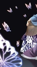 Scaricare immagine Anime, Butterflies, Girls sul telefono gratis.