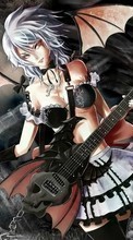 Scaricare immagine Anime,Demons,Girls,Guitars sul telefono gratis.