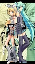 Scaricare immagine Music, Anime, Girls, Vocaloids, Miku Hatsune sul telefono gratis.