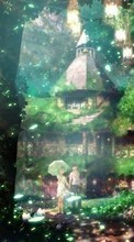 Scaricare immagine Anime,Girls,Houses,Men sul telefono gratis.