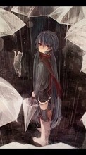 Scaricare immagine Anime, Girls, Rain sul telefono gratis.