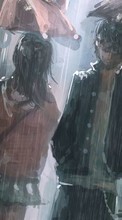 Anime, Girls, Rain, Men per Lenovo A690