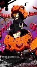 Scaricare immagine Anime,Girls,Halloween sul telefono gratis.