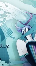 Anime, Girls, Miku Hatsune, Music, Headphones, Vocaloids per Samsung Star 3 s5220