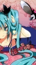 Scaricare immagine Anime, Girls, Miku Hatsune, Music, Vocaloids sul telefono gratis.