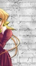 Scaricare immagine Anime, Girls, Tools, Violins, Music sul telefono gratis.