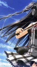 Scaricare immagine Anime, Girls, Tools, Violins, Music, Headphones, Sky sul telefono gratis.