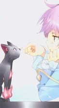 Scaricare immagine Anime, Girls, Cats sul telefono gratis.