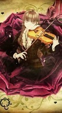 Scaricare immagine Anime, Girls, Violins, Music sul telefono gratis.